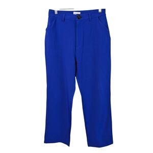 Danielle Bernstein By We Wore What Blue High Waist Wide Leg Pants Size 6